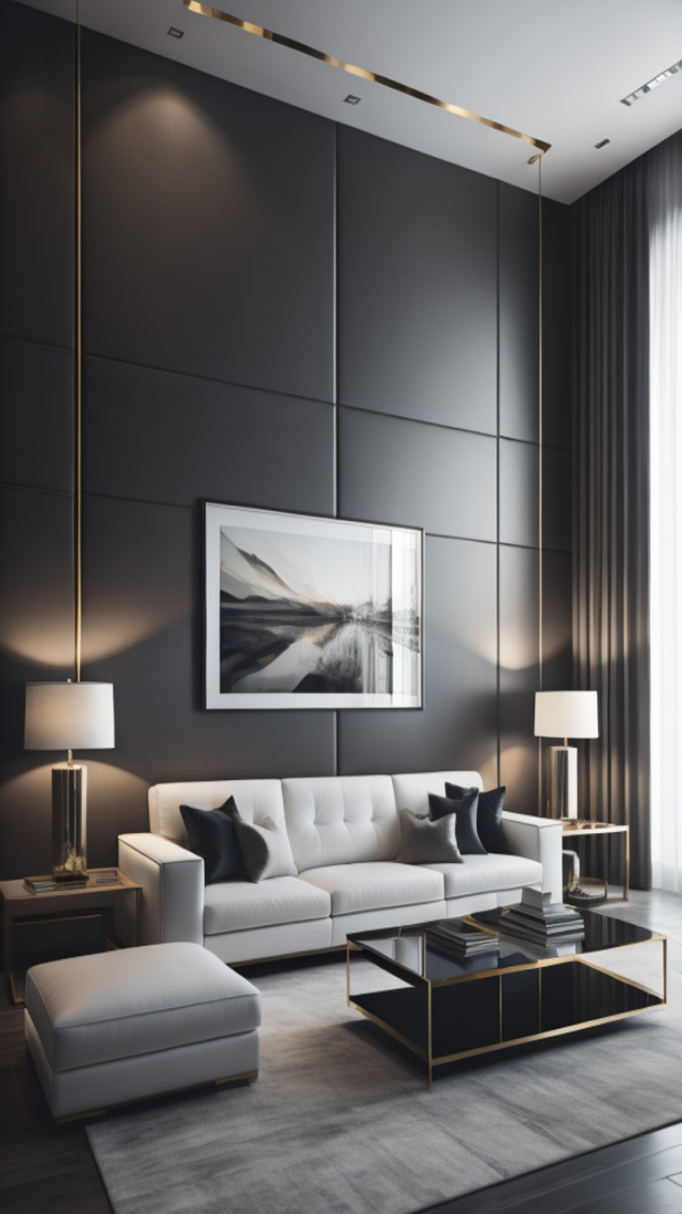 modern luxurious apartment - lux life Interior design solution